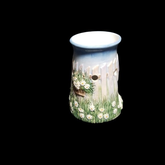 Yankee Candle Tarts Wax Melt Warmer Daisies Baskets Pickett Fence Sculpted - Picture 6 of 12